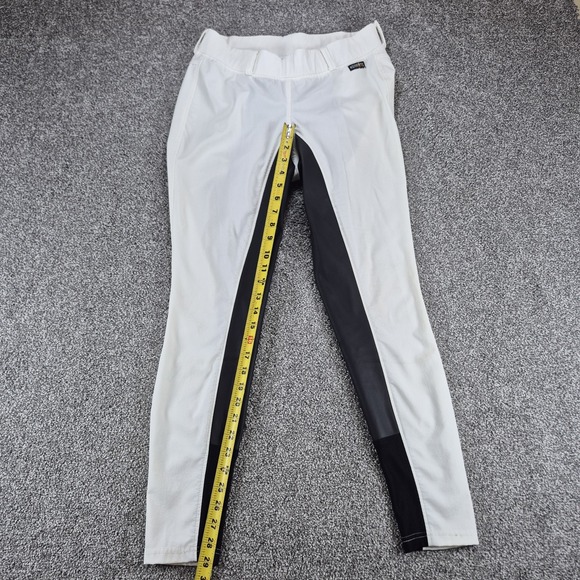 Kerrits GripTek Full-Seat Breeches Women's Large White Equestrian Riding Pants - Picture 6 of 10